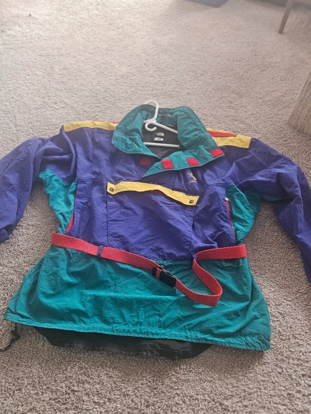 80's Vintage North Face Color Blk Extreme Pullover Ski Jacket- Goretex Men's XL